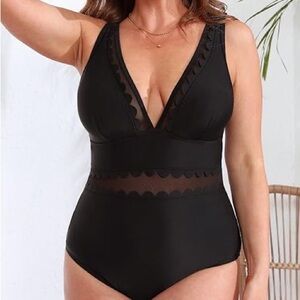 Cupshe Black One Piece Swimsuit